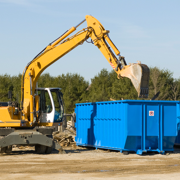 what size residential dumpster rentals are available in Lattimer Mines